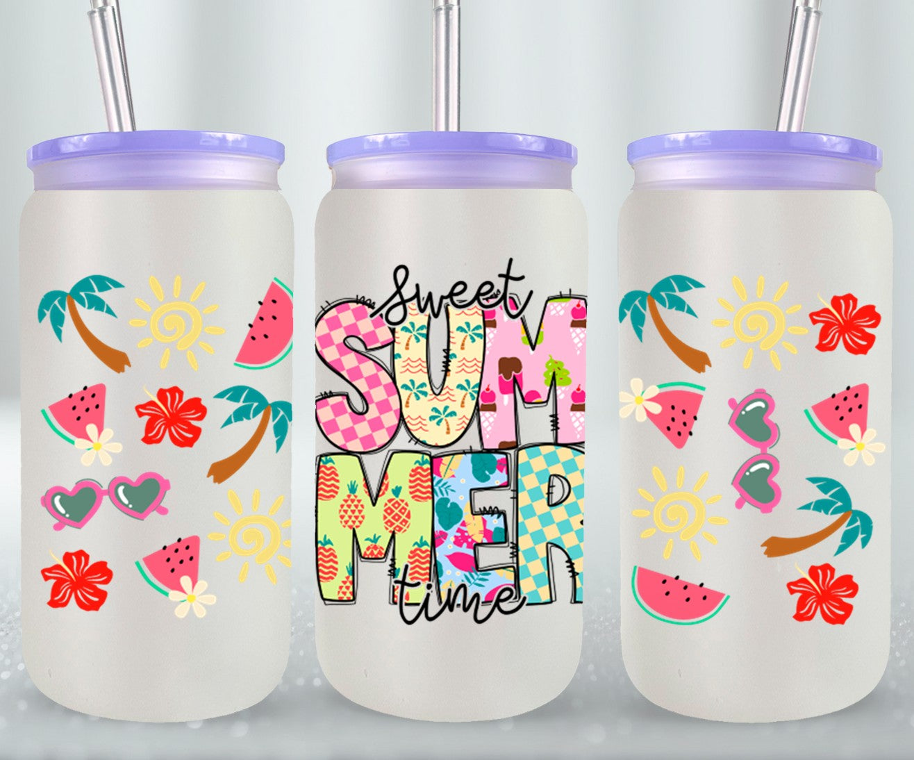 Sweet Summer Time-10675 - glass can