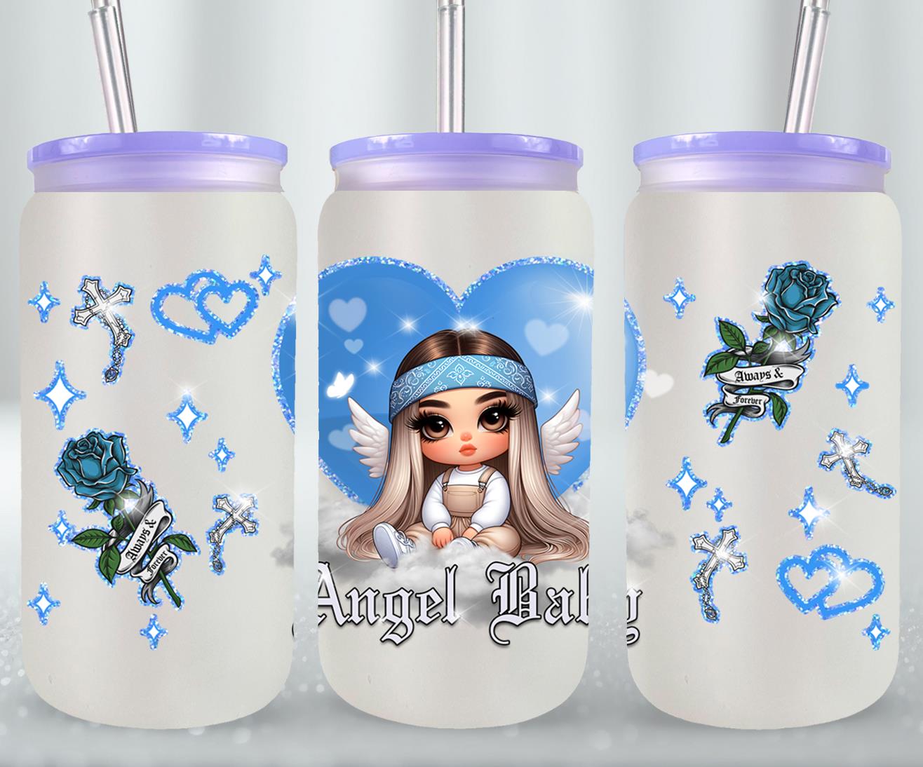 Angel Baby-10122 - glass can