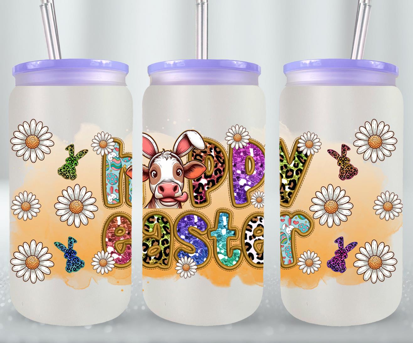 Cow Easter Day-10319 - glass can