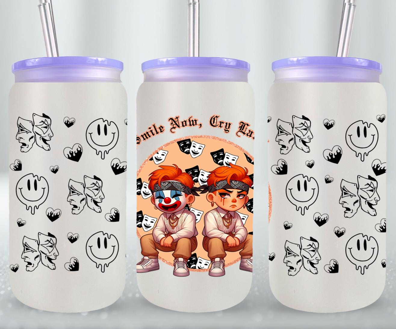 Smile Now Cry Later-10181 - glass can