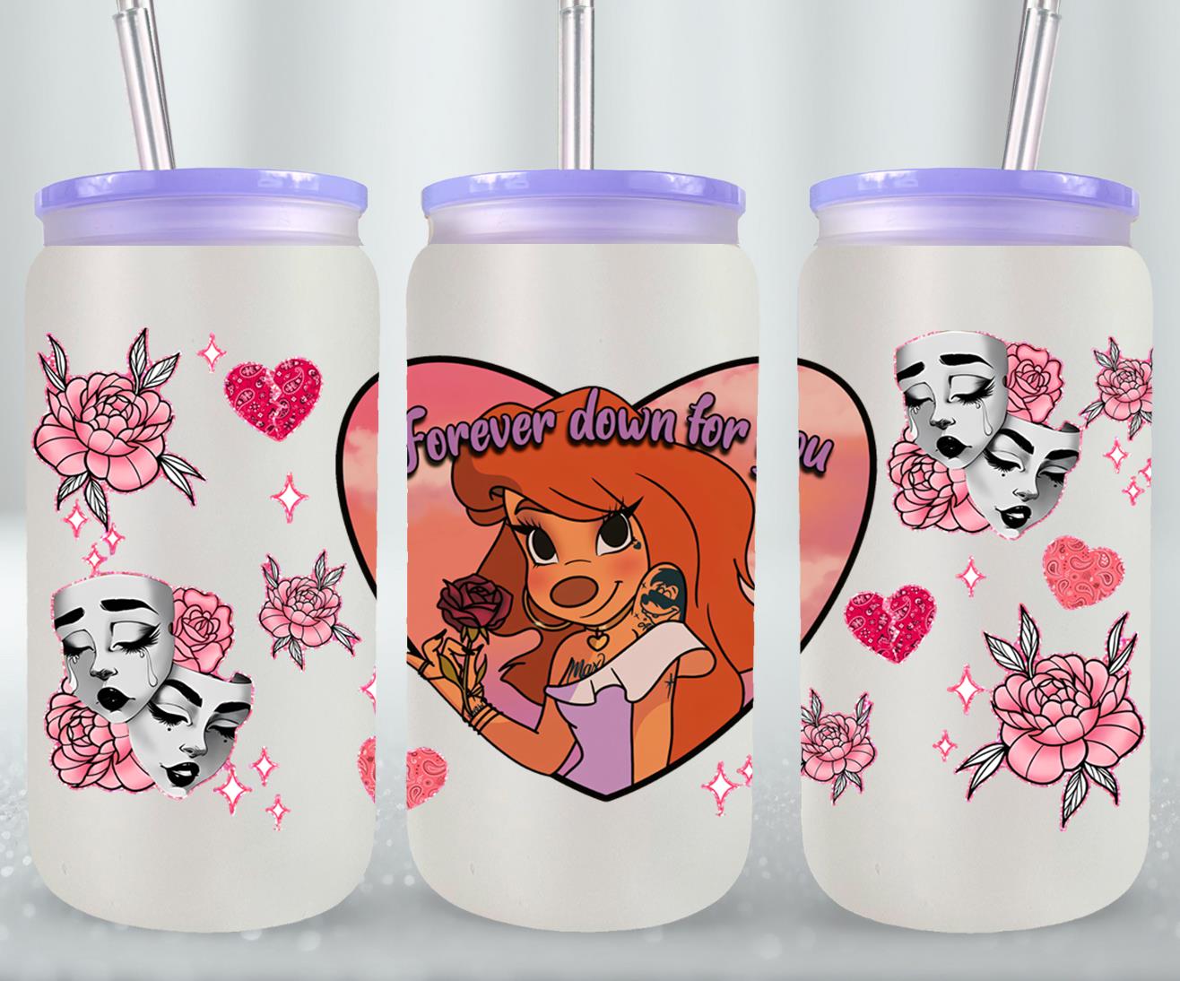 Cholos Cartoon-10160 - glass can