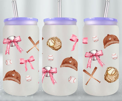 Baseball Coquette-10243 - glass can