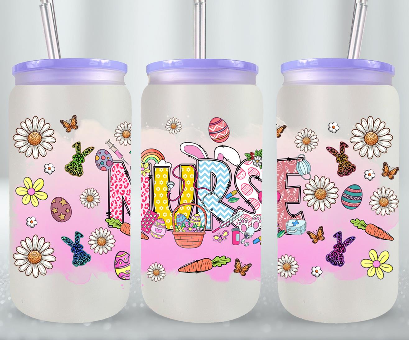 Nurse Easter Day-10442 - glass can