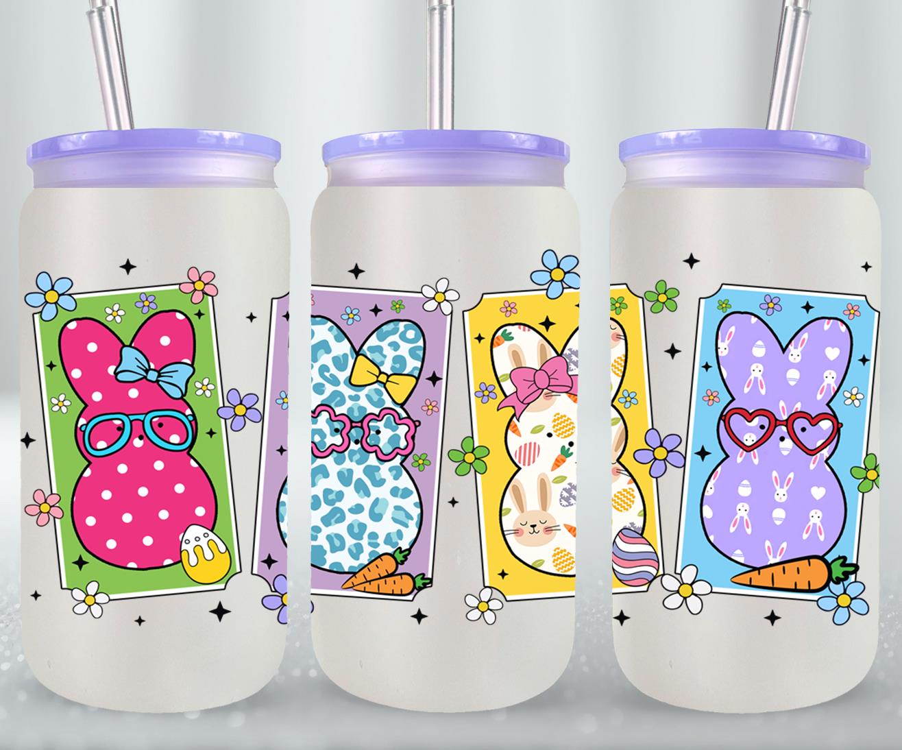 Easter Peeps-10340 - glass can