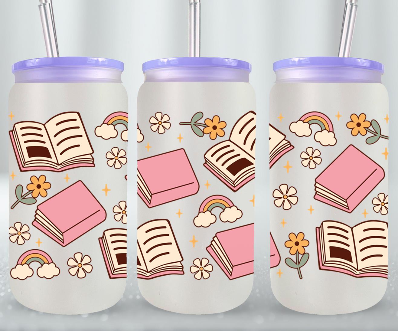 Book Floral-9968 - glass can