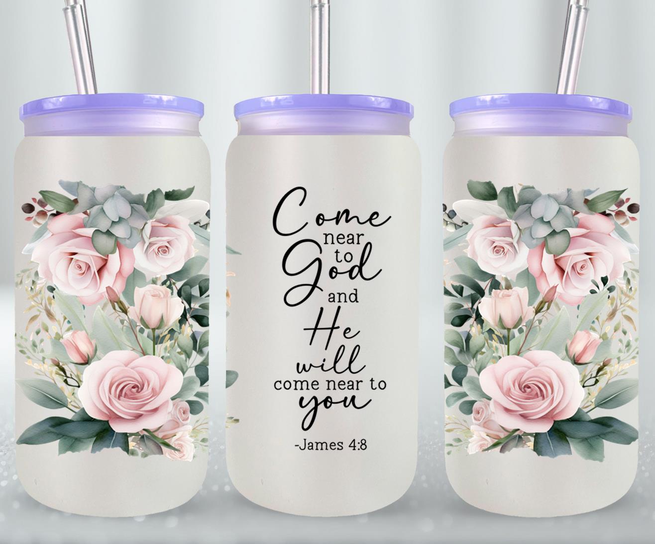 Come Near To God-10194 - glass can