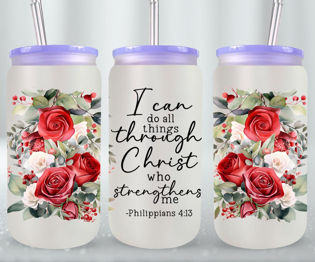 I Can Do All Things Through Christ-10207 - glass can