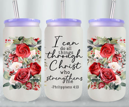 I Can Do All Things Through Christ-10207 - glass can