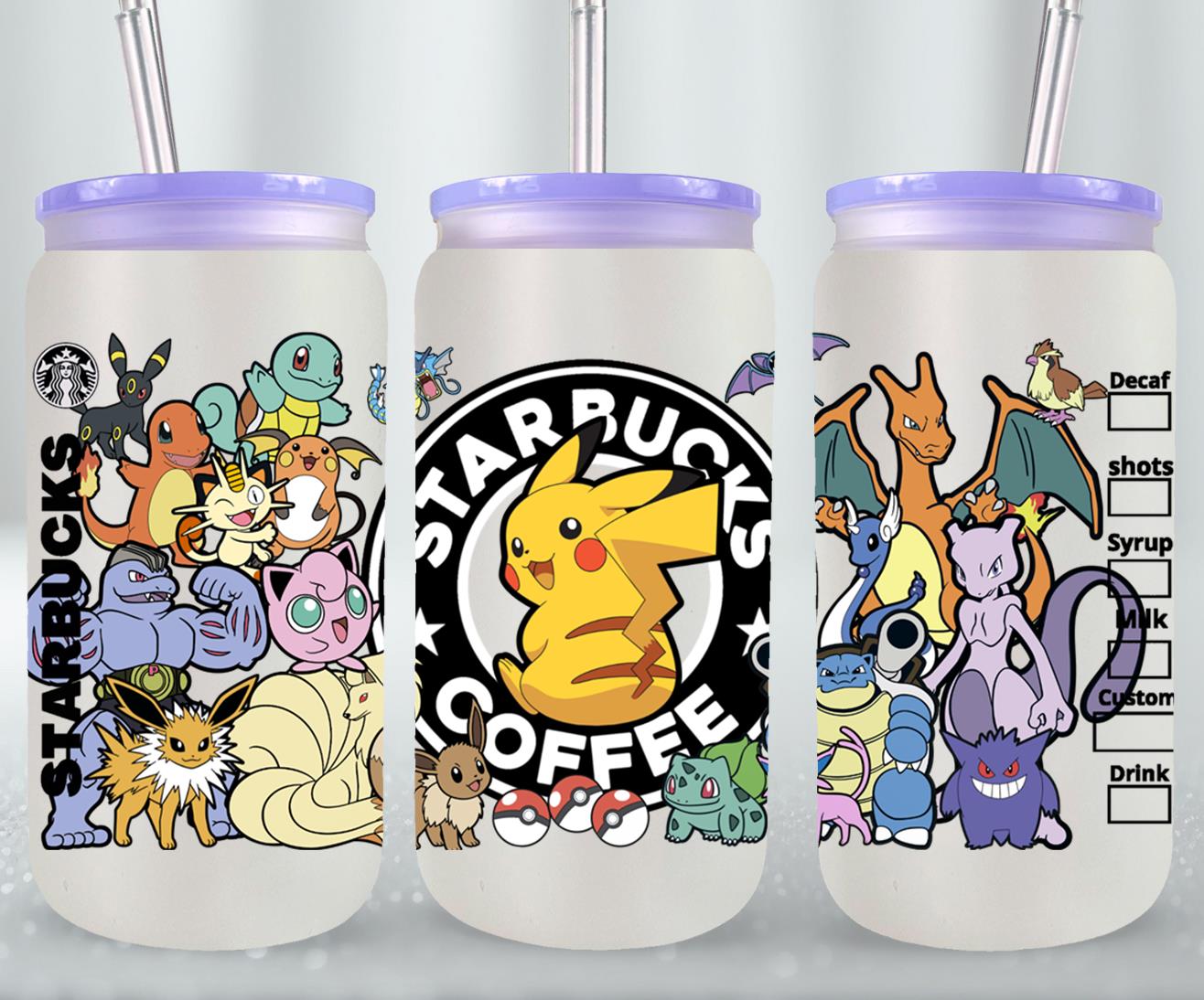 Pokemon - glass can