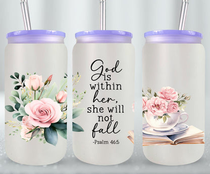 God Is Within Her-10204 - glass can