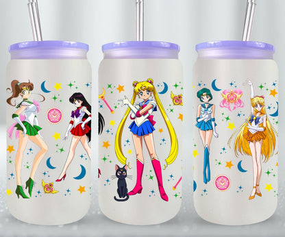Moon Girls - glass can