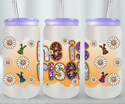 He is Risen-10365 - glass can