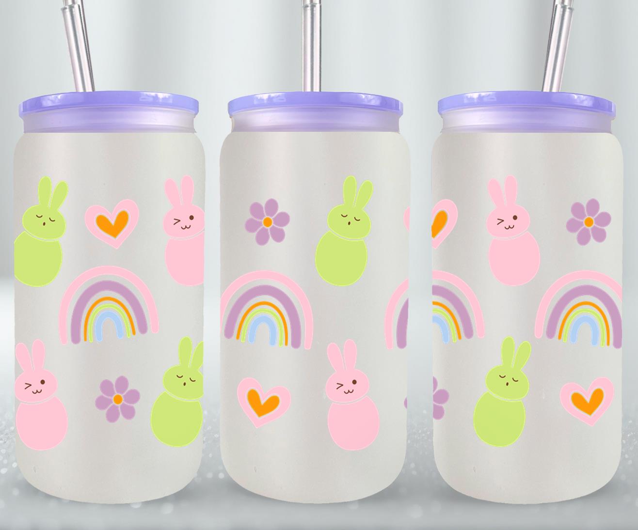 Peeps Rainbow-10461 - glass can