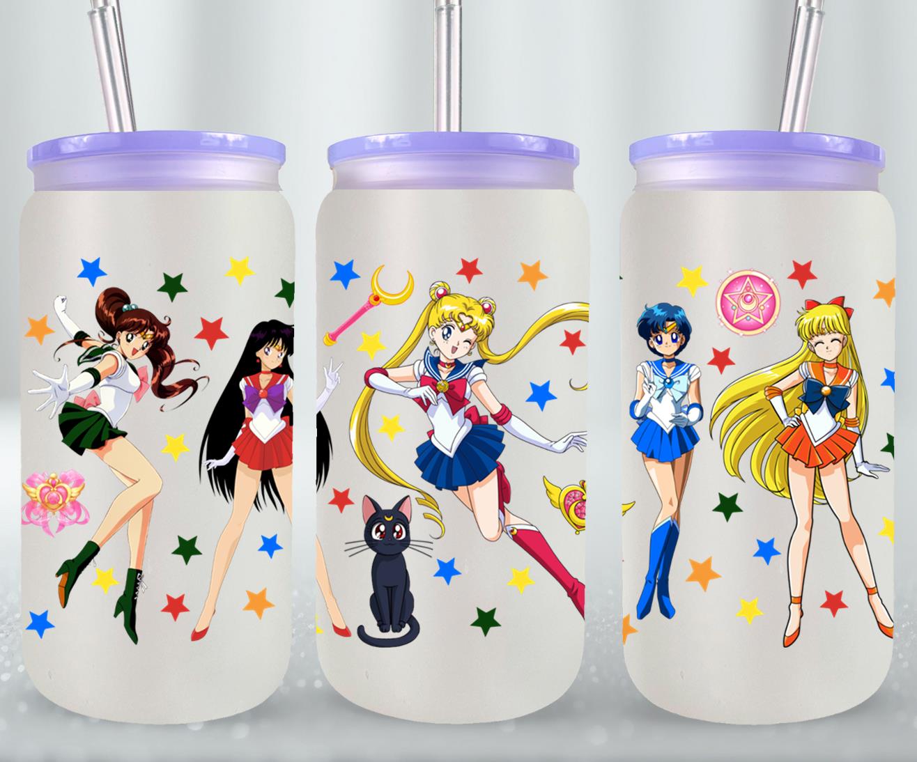 Moon Girls - glass can