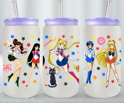Moon Girls - glass can