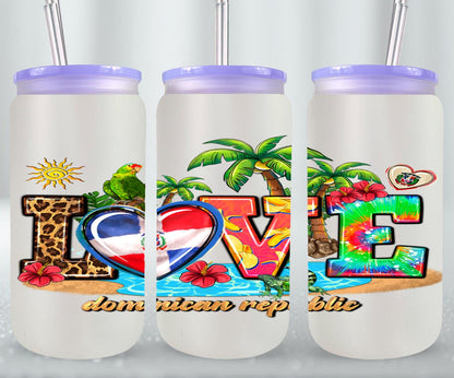 Love Dominican Republic-10240 - glass can