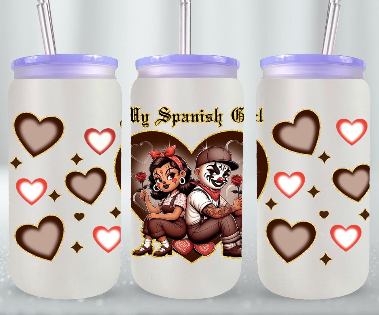 My Spanish Girl-10145 - glass can