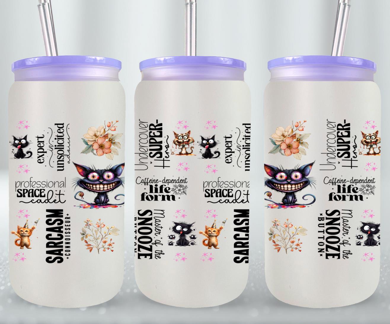 Sarcasm Connoisseur-9906 - glass can