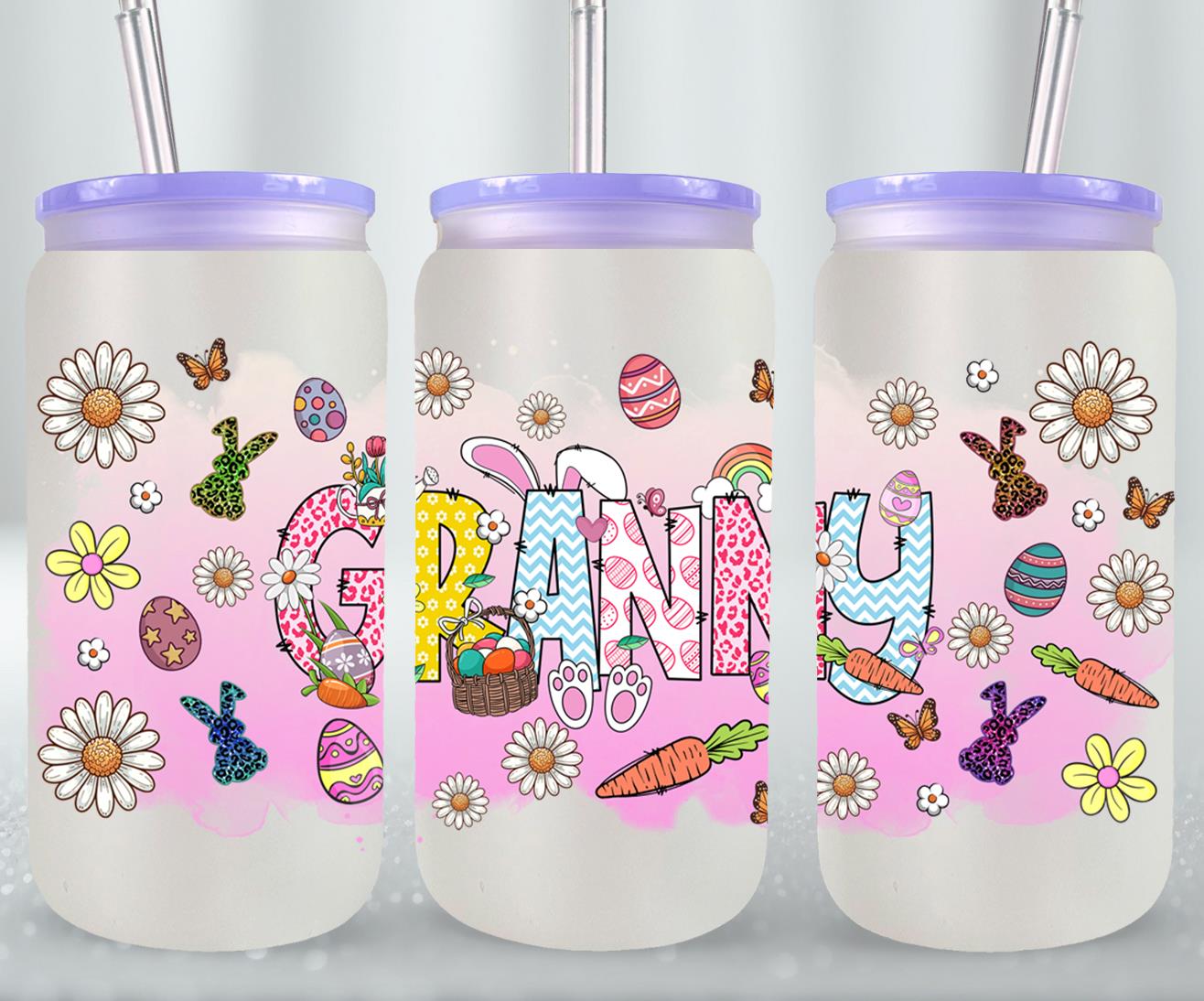 Granny Easter Day-10356 - glass can