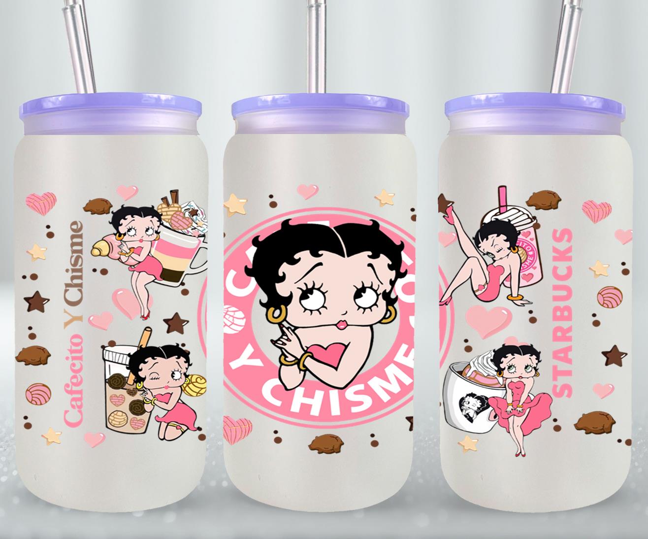 Cafecito y Chisme Sexy Girl-10029 - glass can