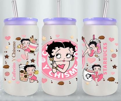 Cafecito y Chisme Sexy Girl-10029 - glass can