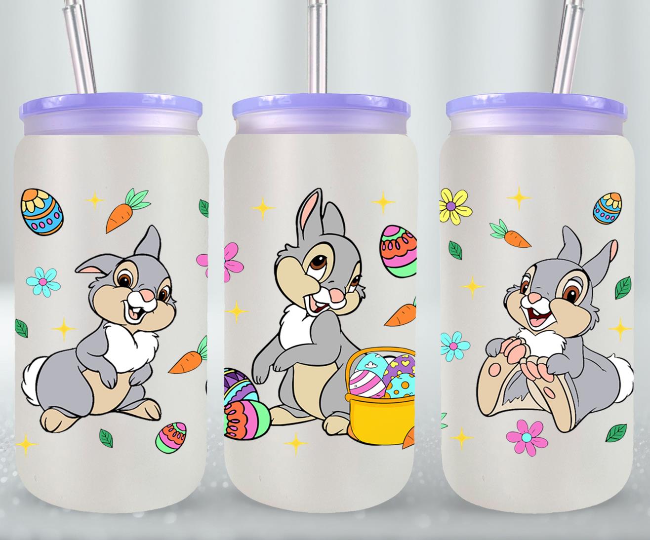 Easter Bunny-10322 - glass can