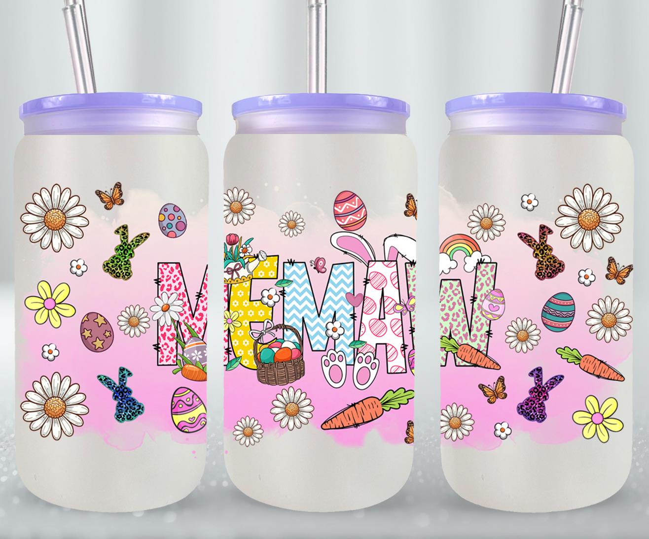 Memaw Easter Day-10436 - glass can