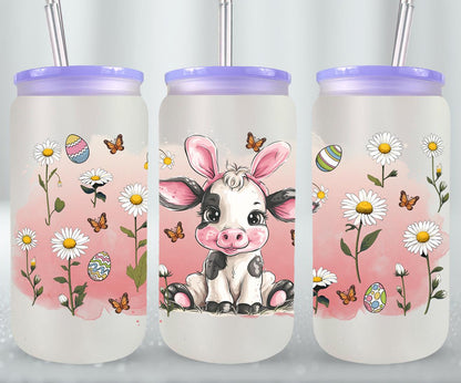 Cow Easter Day-10318 - glass can