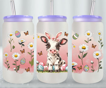 Cow Easter Day-10317 - glass can