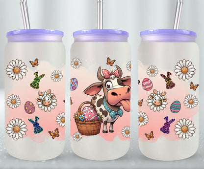 Cow Easter Day-10311 - glass can