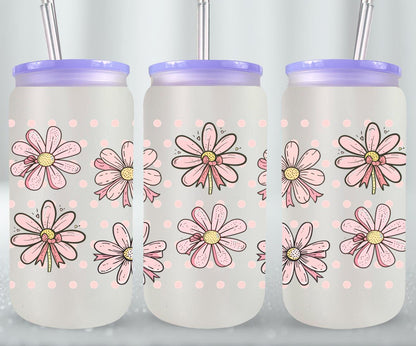 Pink Bow-9991 - glass can