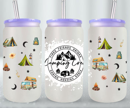 Adventure Camping - glass can