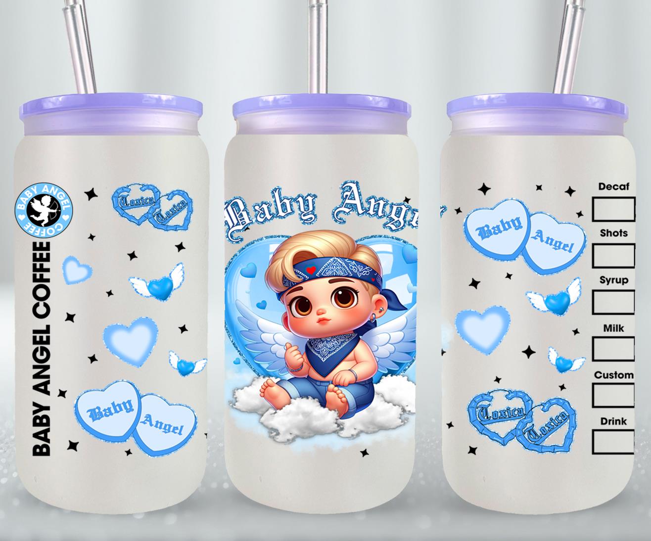 Angel Baby-10118 - glass can