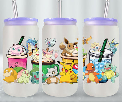 Yellow Electric Rodent - glass can
