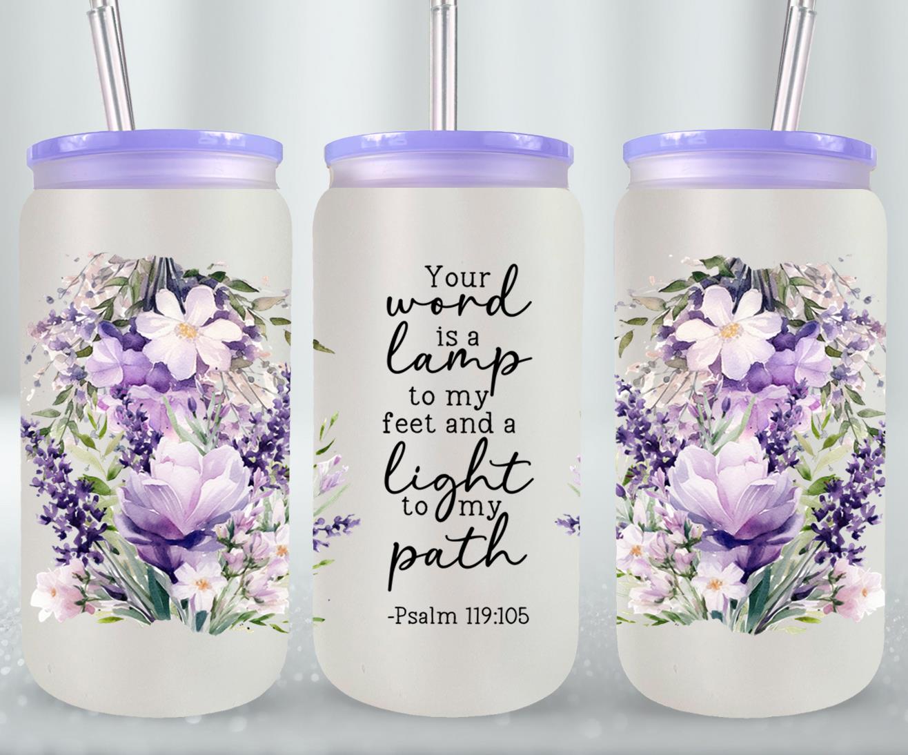 Your Word Is My Lamp-10234 - glass can