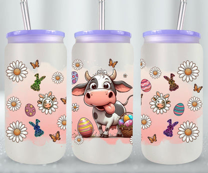 Cow Easter Day-10295 - glass can