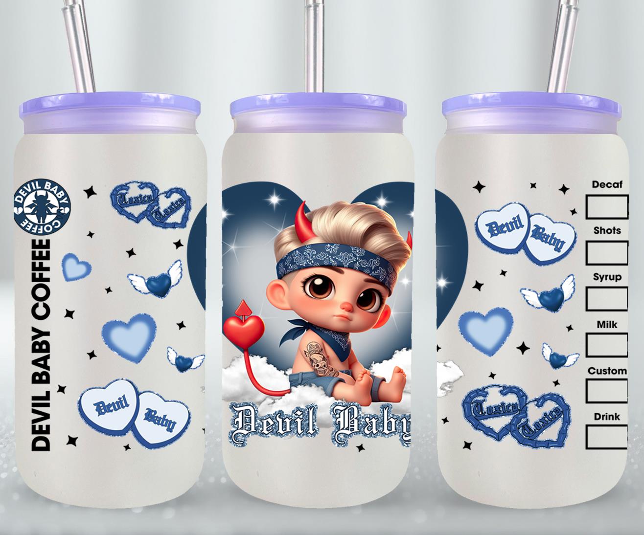 Devil Baby-10132 - glass can