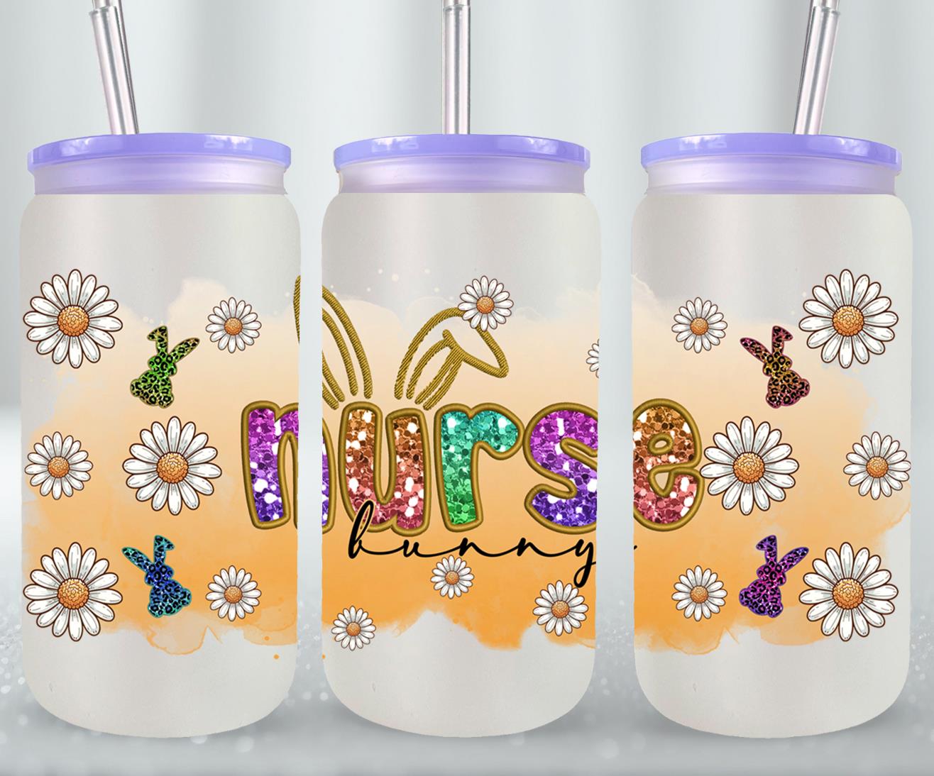 Nurse Bunny-10441 - glass can