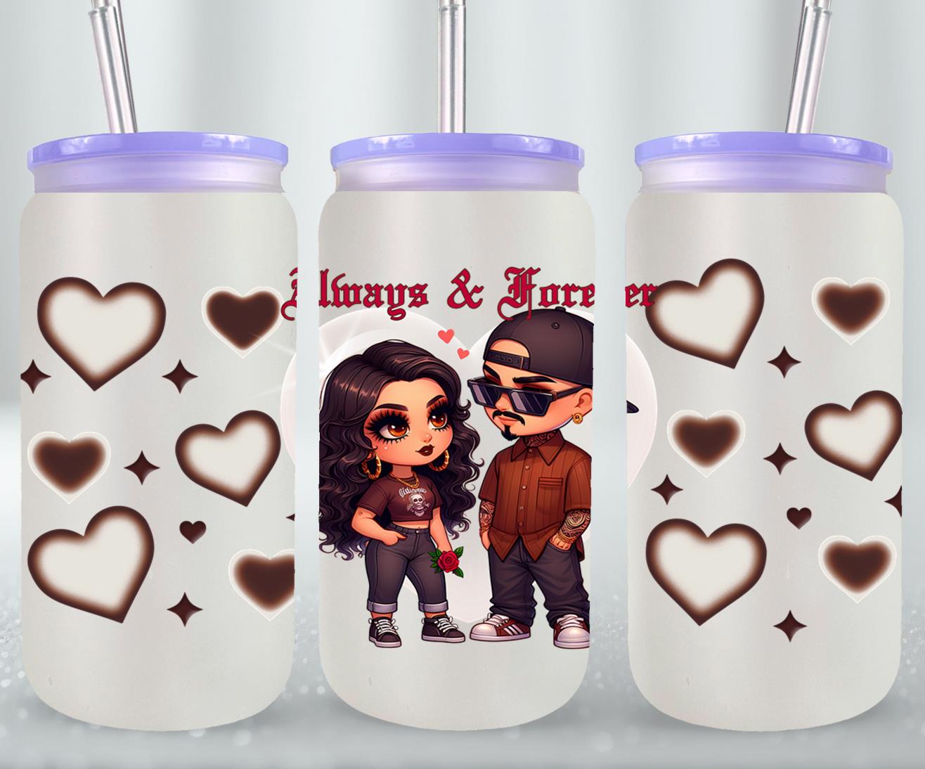 Always and Forever-10112 - glass can