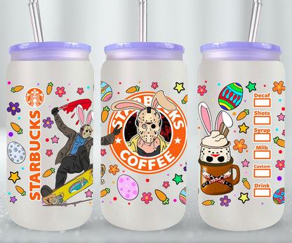 Easter Jason Voorhees-10337 - glass can