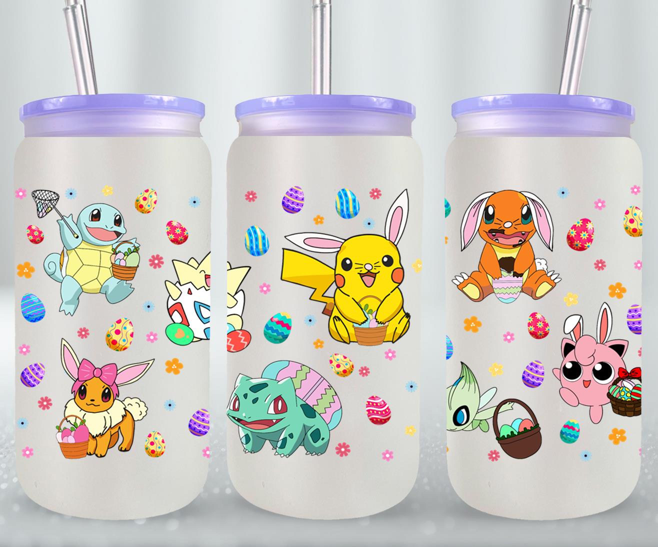 Easter Pokemon-10341 - glass can