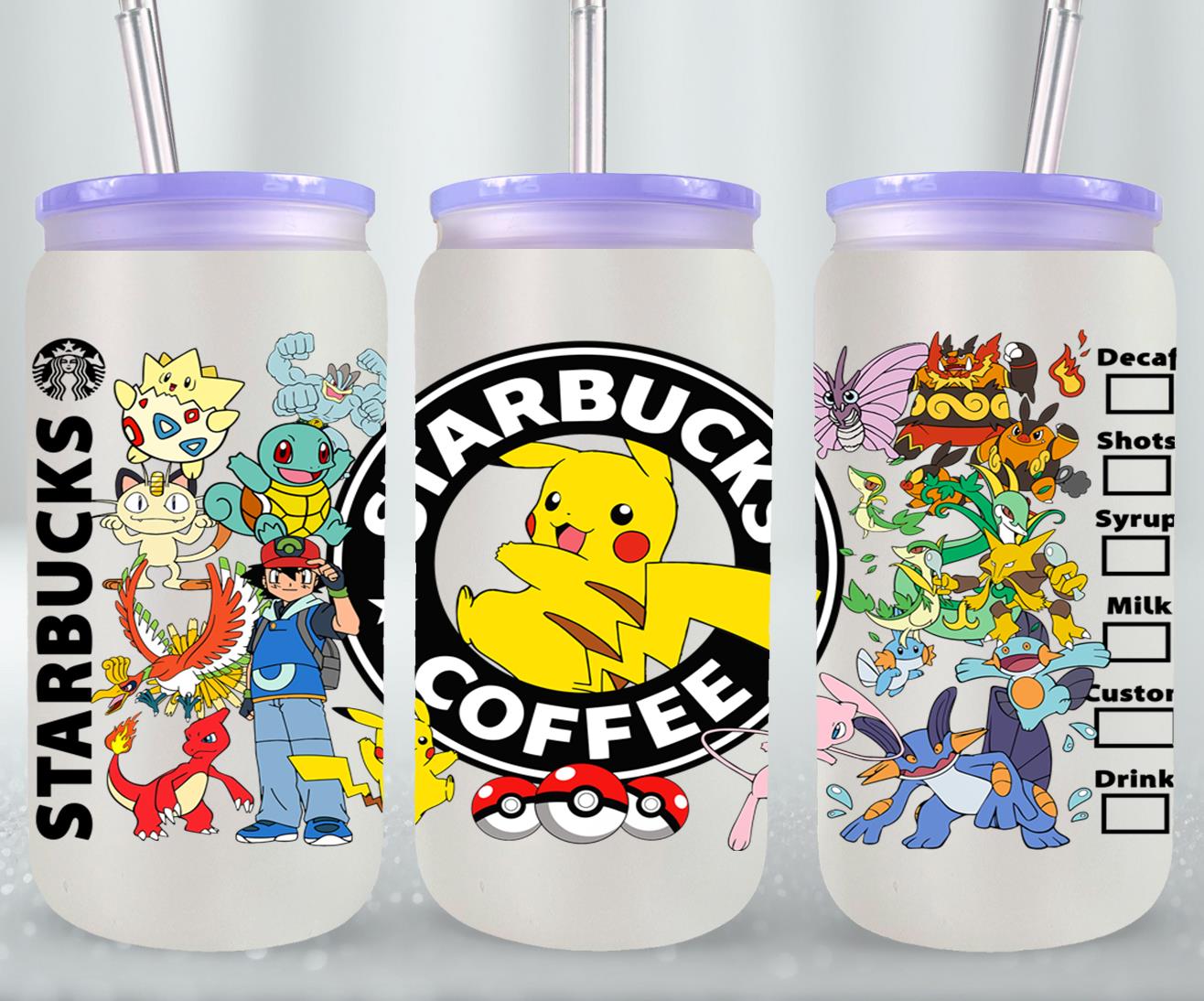Pokemon - glass can