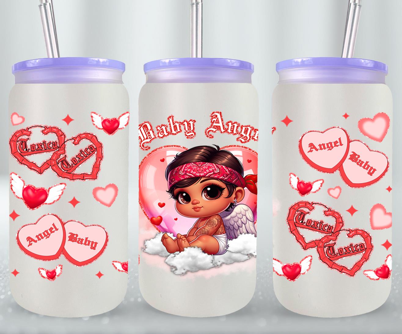 Angel Baby-10120 - glass can