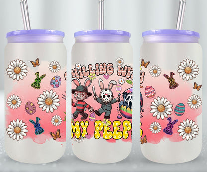 Easter Horror Killer-10334 - glass can