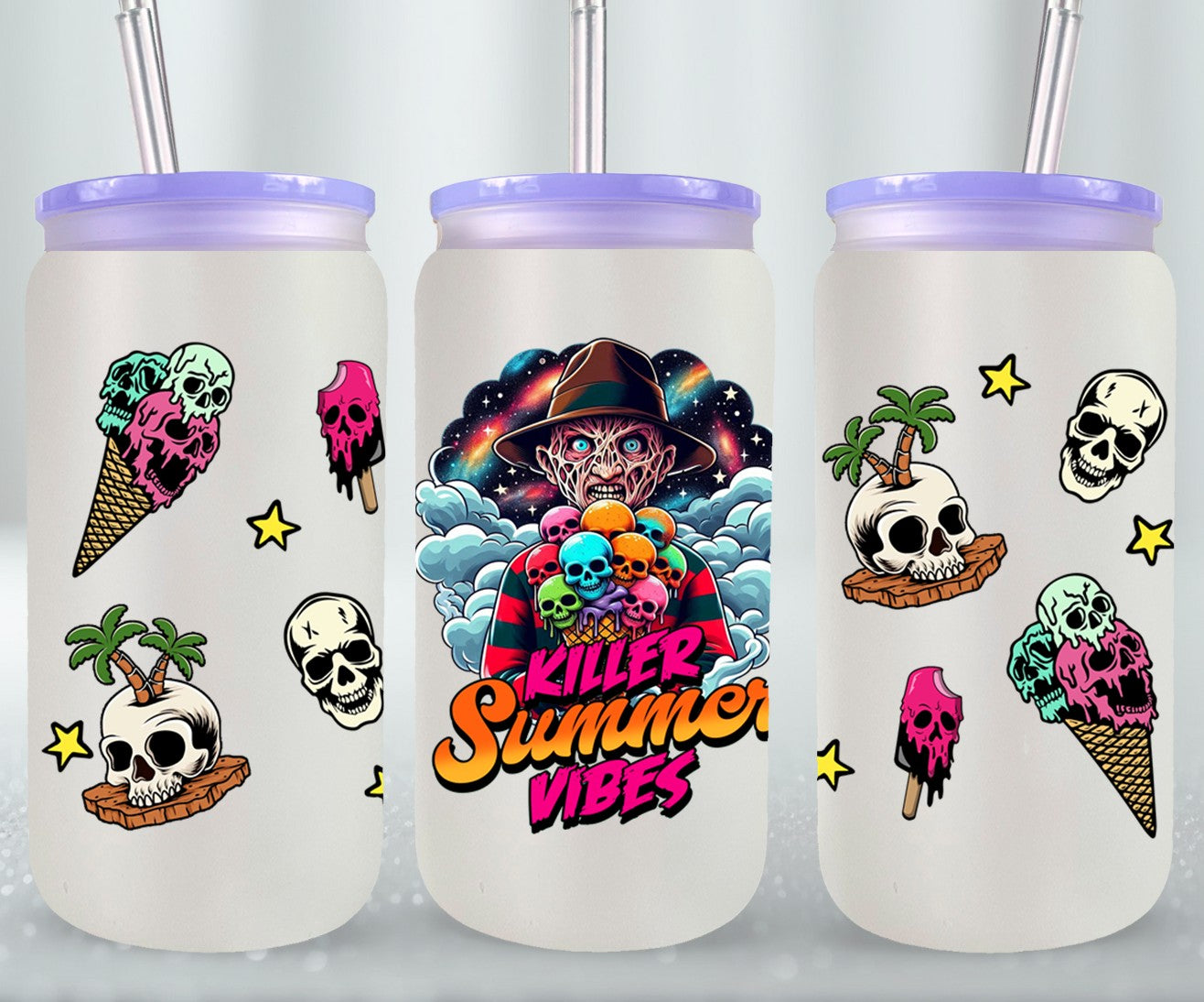 Summer Killer Vibesr-10727 - glass can