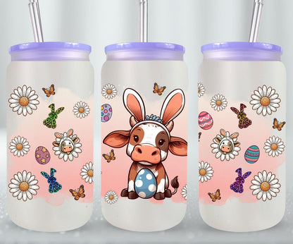 Cow Easter Day-10296 - glass can