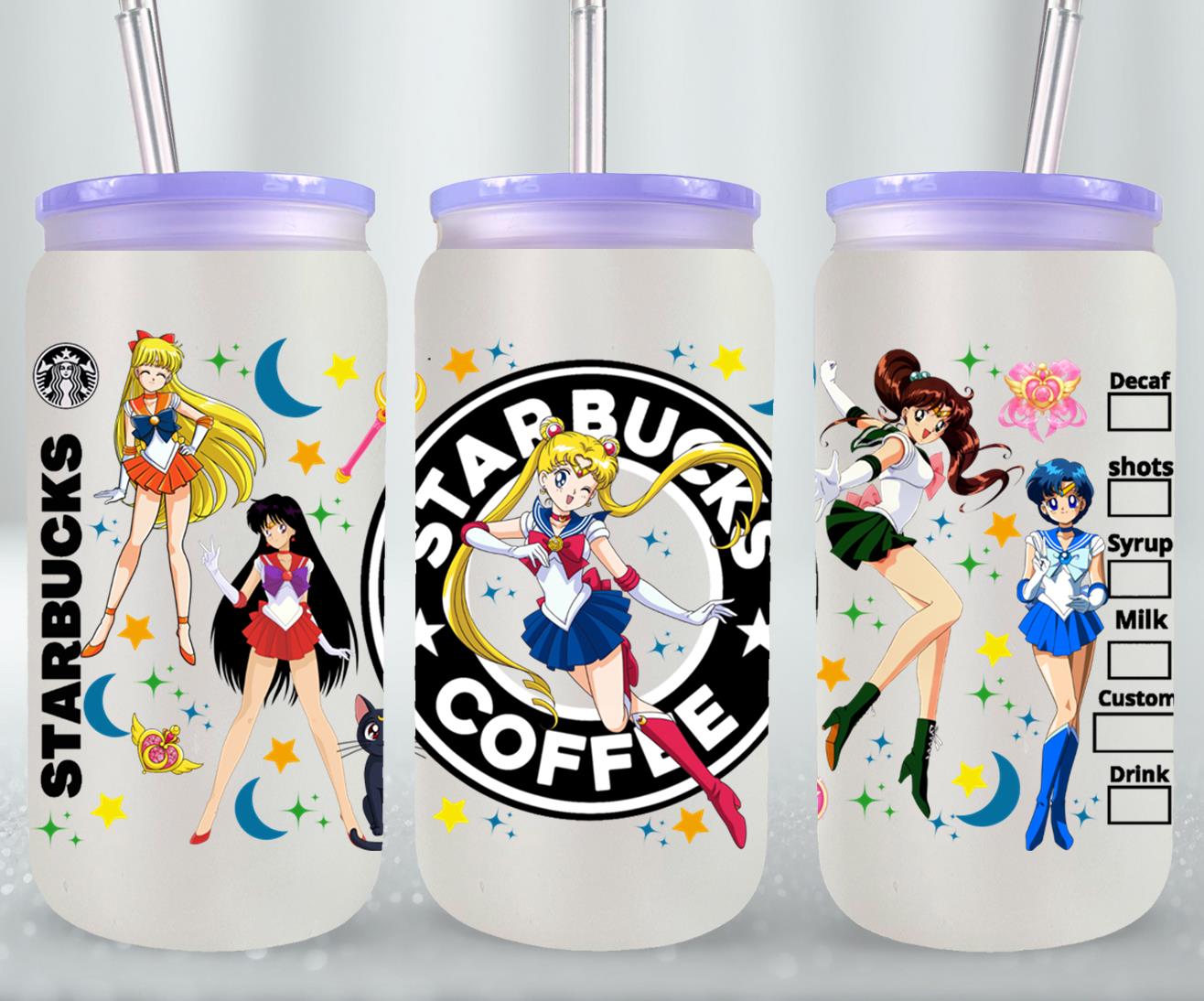 Moon Girls-9939 - glass can