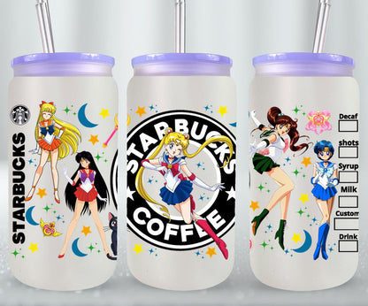 Moon Girls-9939 - glass can