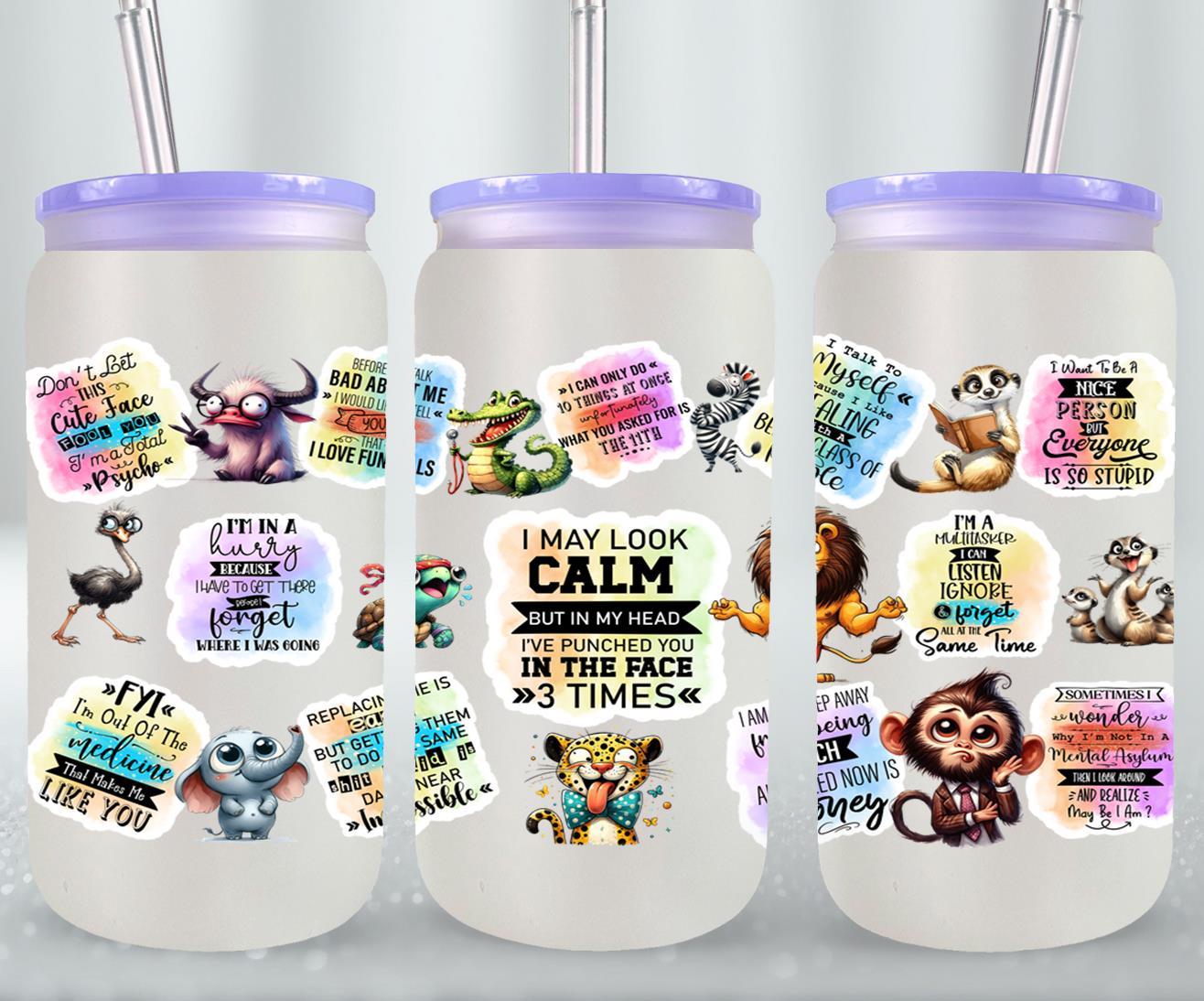 I May Look Calm-9897 - glass can