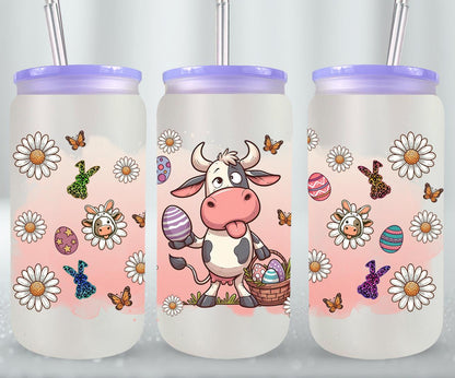 Cow Easter Day-10294 - glass can